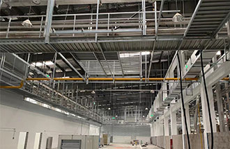 7月1日，志遠(yuǎn)凈化工程項目傳回的河安陽某食品加工廠凈化工程工地施工進度