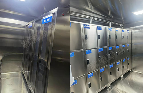 食品飲料灌裝包裝工廠(chǎng)凈化車(chē)間更衣柜-奧瑞金科技