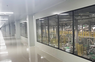 3月11日，陜西秦帝鮮集食品有限公司生產(chǎn)車間一樓凈化工程收尾中-志遠凈化工程項目進度。